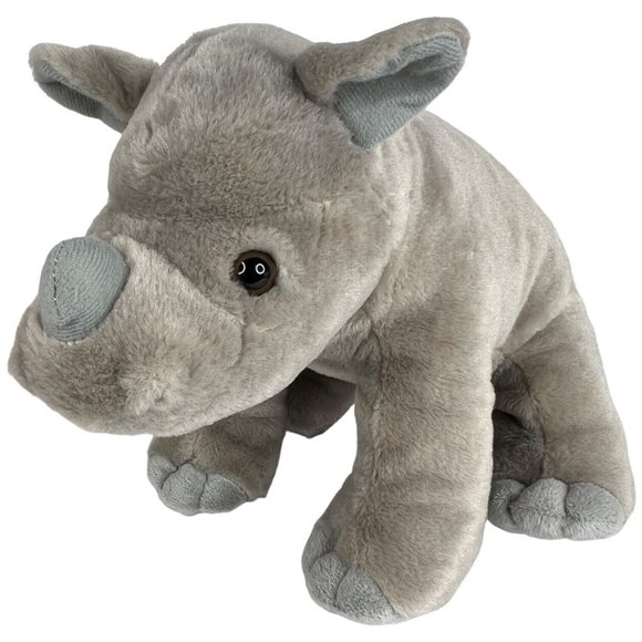 Wild Republic Rhinoceros Plush Rhino Gray Stuffed Animal Toy 15 Inch - Picture 2 of 8